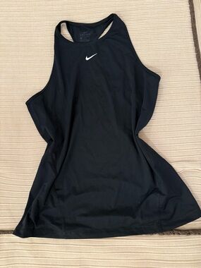 Nike Black Dri-FIT High-Neck Racerback Tank